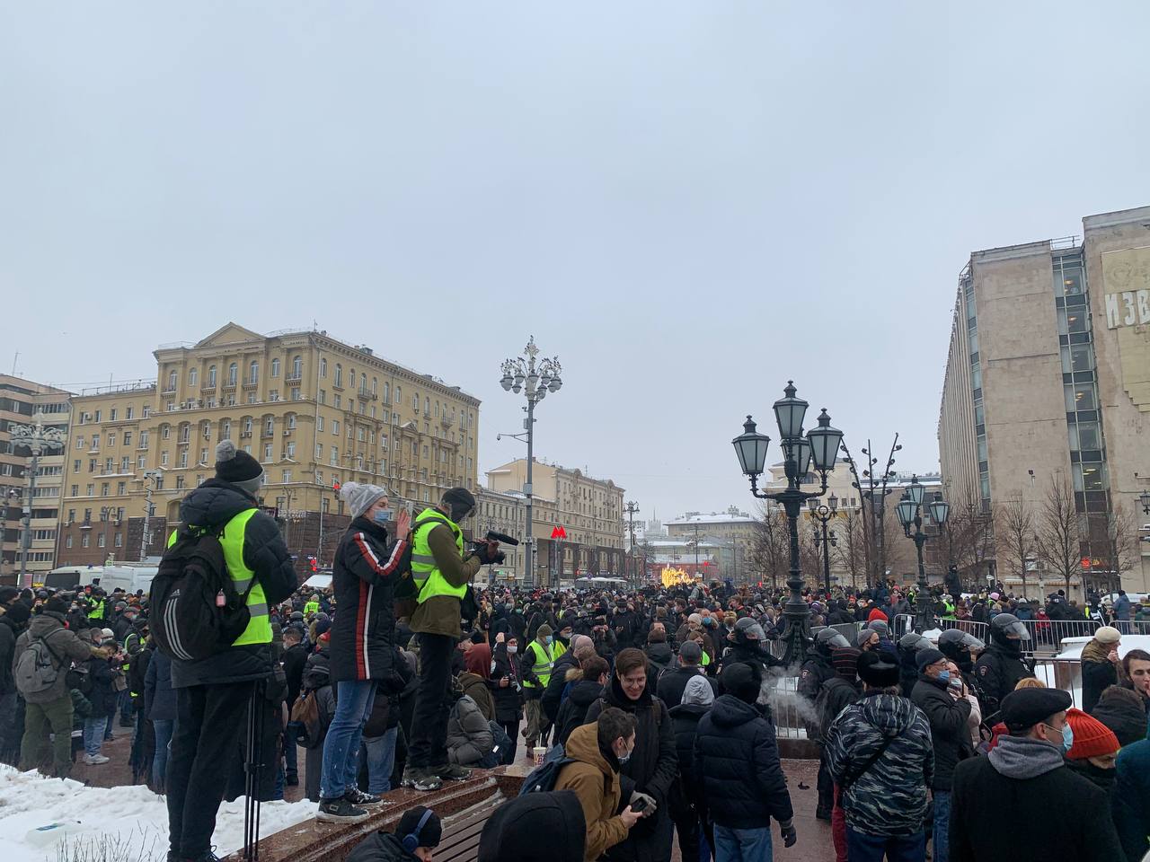 Акции за Навального. Москва и Петербург