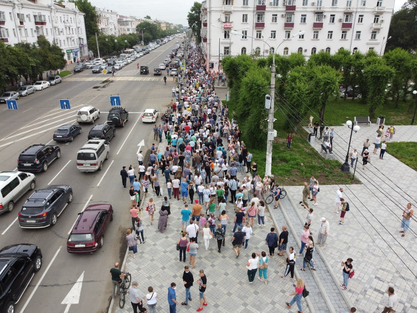 Акции в поддержку арестованного губернатора Фургала