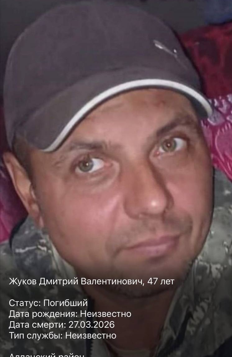 Фото: Погибший на войне с Украиной Жуков Дмитрий Валентинович. Республика Саха (Якутия), нет данных